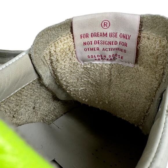 Golden Goose GGDB Hi Star Sneakers 37 7 Zebra Glitter Star Platform Distressed - Picture 10 of 14